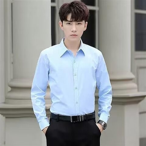 Solid-color long-sleeved shirt Colouronova