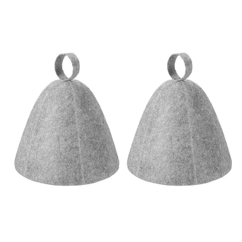 1/2pcs Wool Felt Sauna Hat Head Protective Hats for Men Women Bath House Winter Drop Shipping