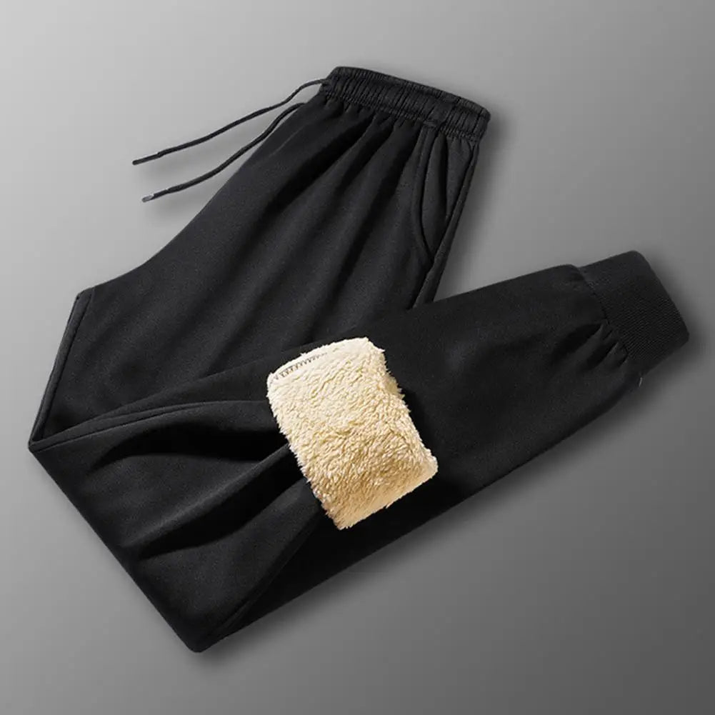 Men Winter Thick Warm Pants Mens Feelce Casual Joggers Pants Sweatpant Trousers Mens Autumn Fashion Thermal Sports Pants Male - Colouronova