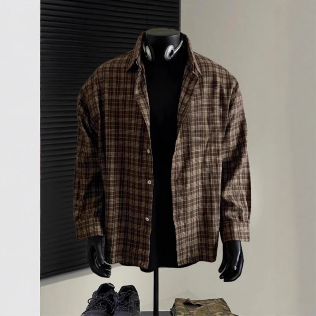 Mens Plaid Shirt Colouronova