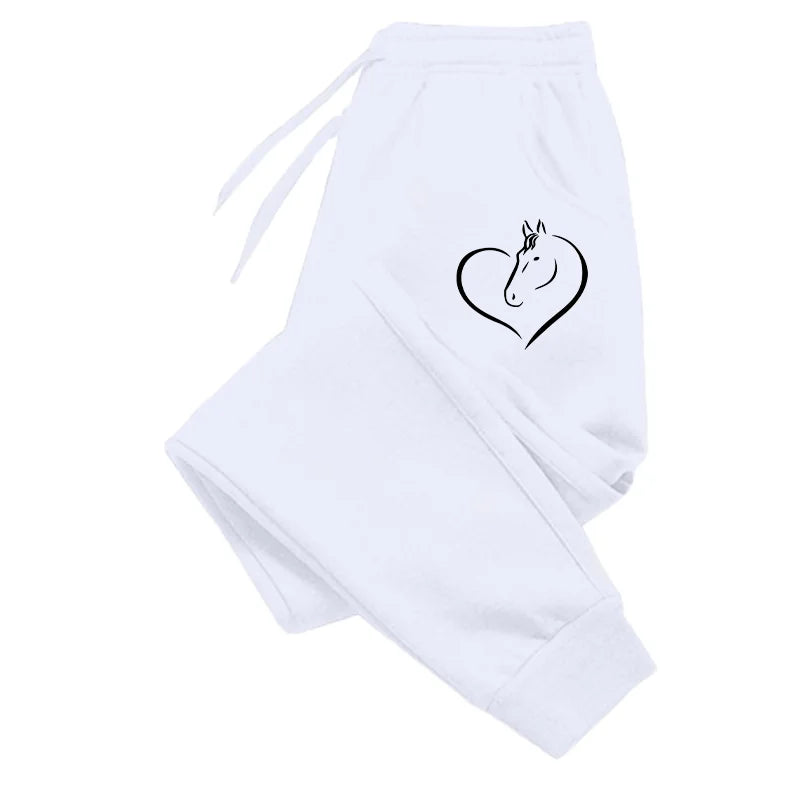 Women Horse Printed Sweatpants High Quality Long Pants Jogger Trousers Outdoor Casual Fitness Jogging Pants - Colouronova