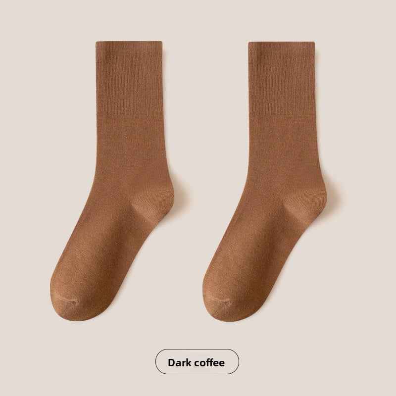 mid-calf length socks casual cotton socks