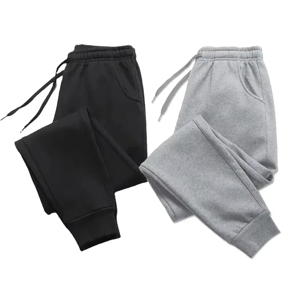 Men's Tracksuit Pants Jogger Track Sweatpants Spring Autumn Fleece Pants Men Clothing Gym Sports Women's Loose Winter Trousers - Colouronova