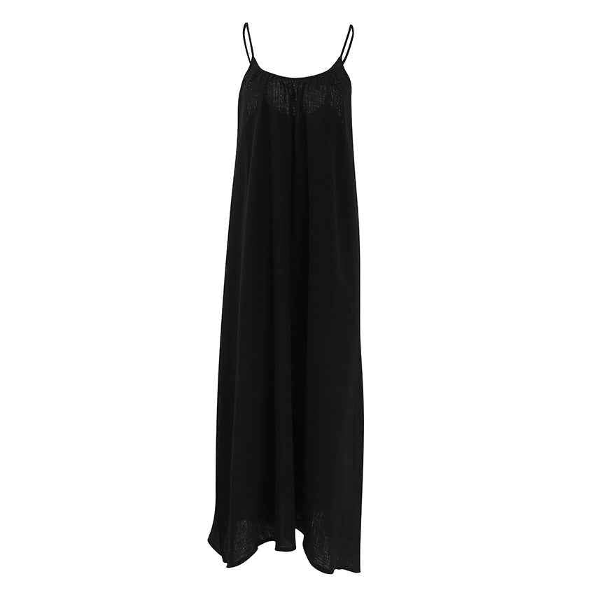 Womens Cotton Sling Nightdress Long Dress