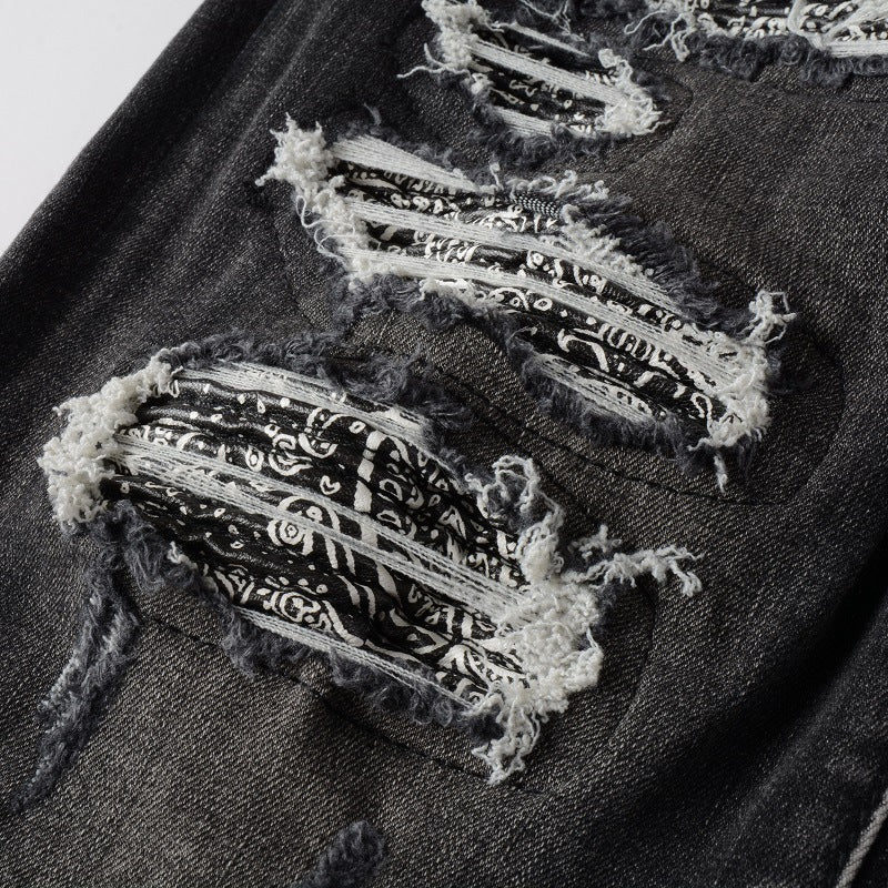 Slim-fit ripped jeans for men Colouronova