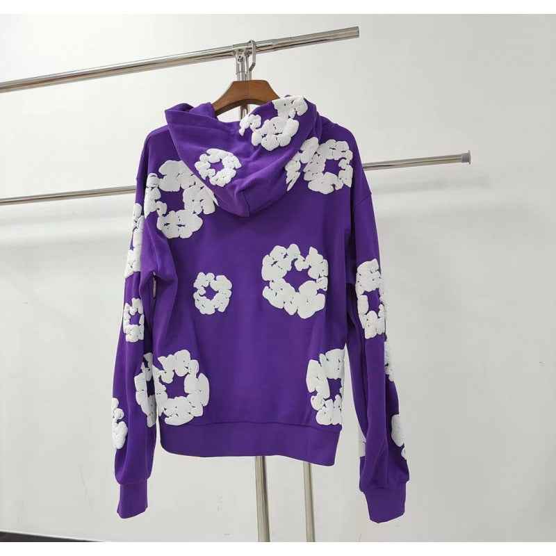 Heavyweight Fleece-Lined Hooded Sweatshirt with Unique Print
