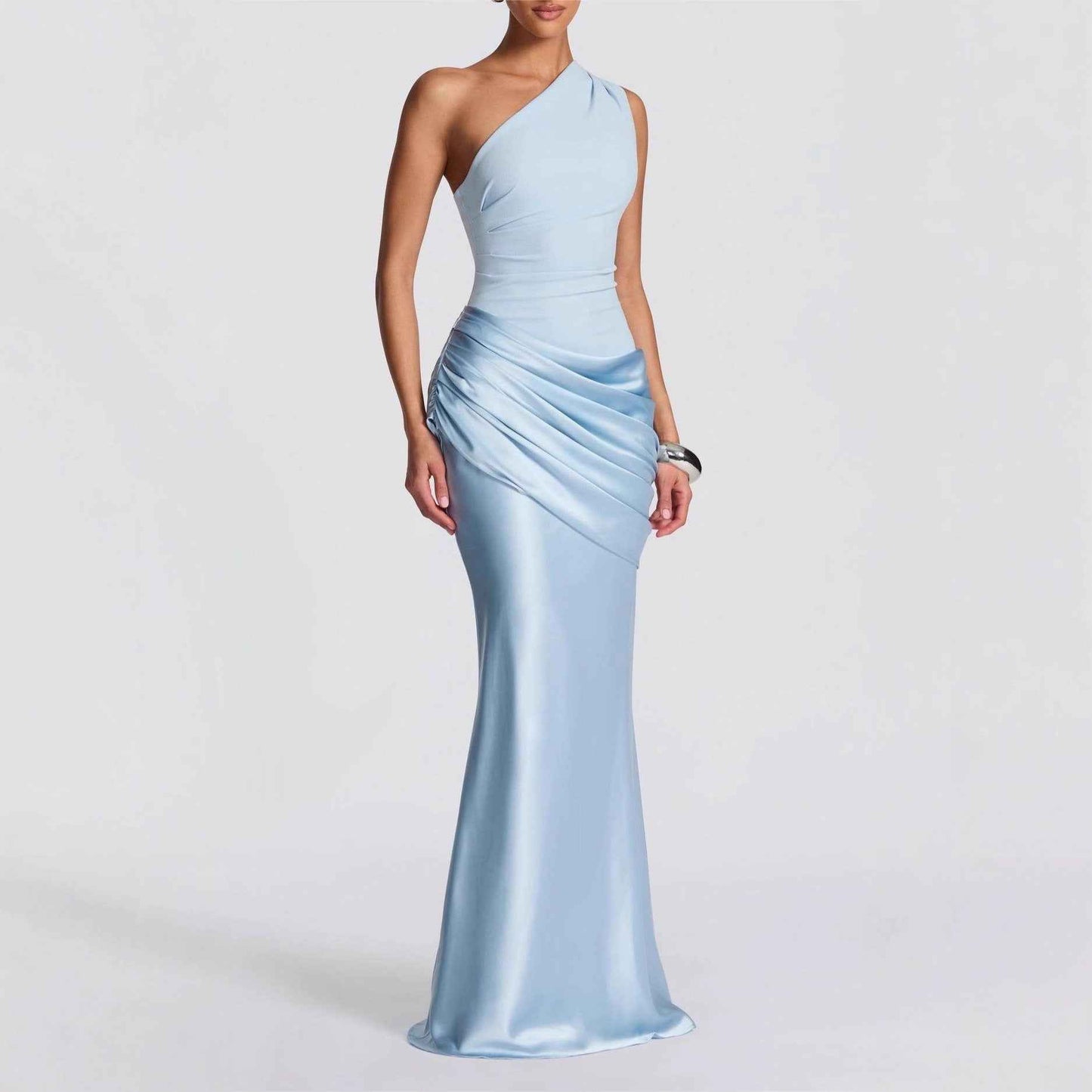 Retro Drapey Slim Fit Dress