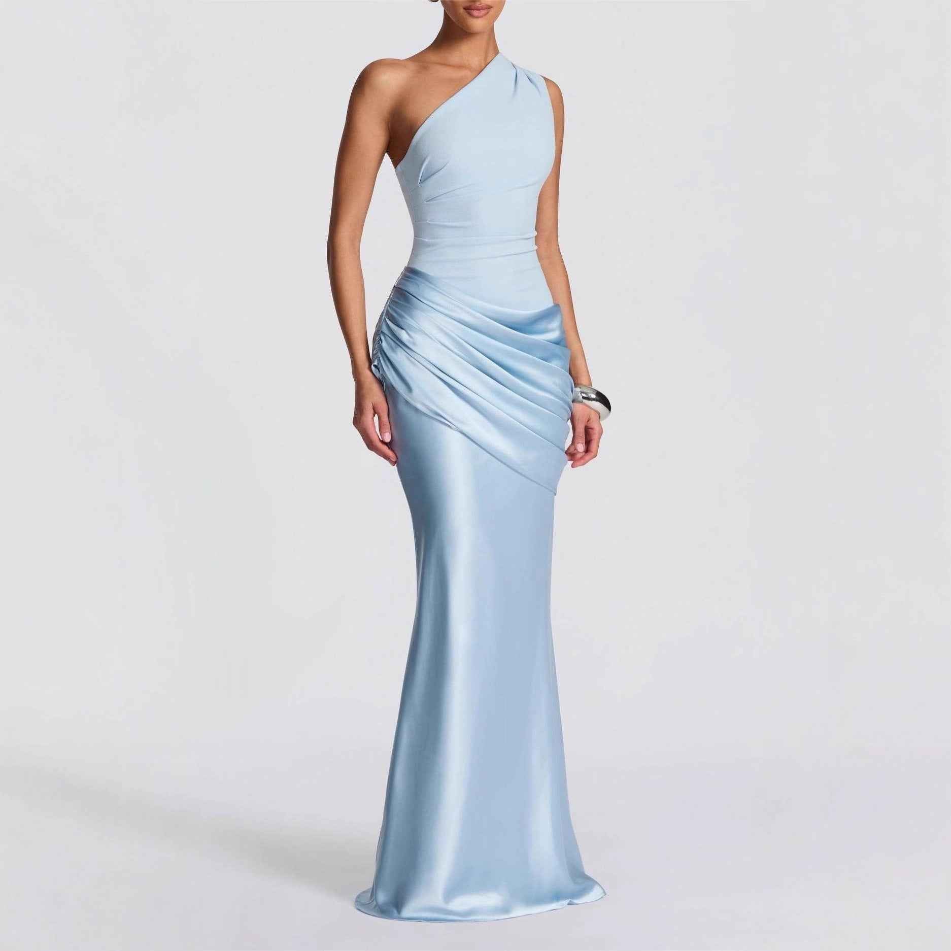 Retro Drapey Slim Fit Dress