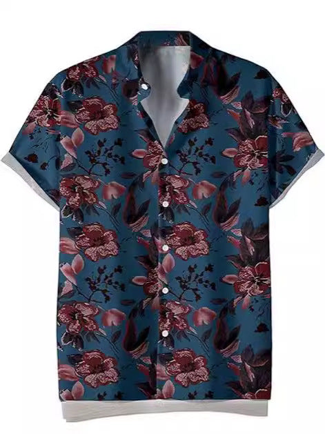 printing buckle short sleeve Colouronova