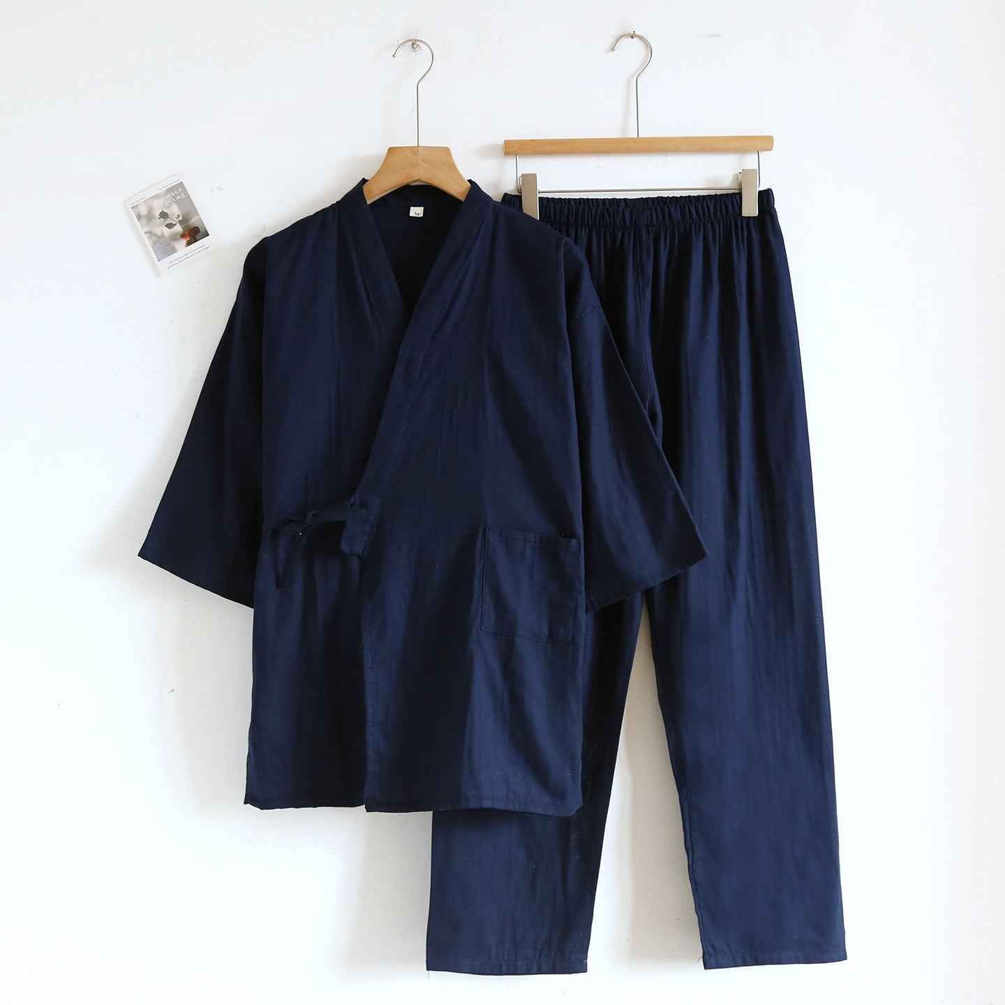 gauze tie-up loungewear set