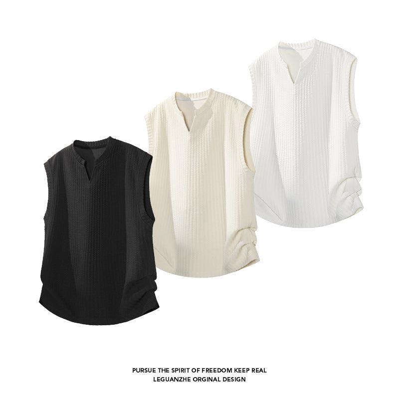 Mens Sleeveless Shirt Colouronova