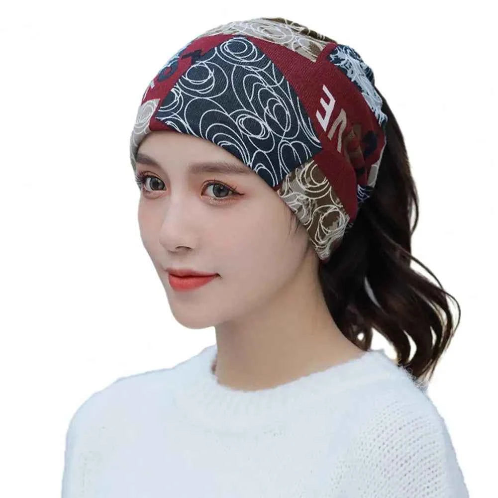 Scarf Neck Collar Multi-functional Scarf Breathable High Elastic Thickened Winter Warm Face Guard Headwear Cycling Scarf Hat