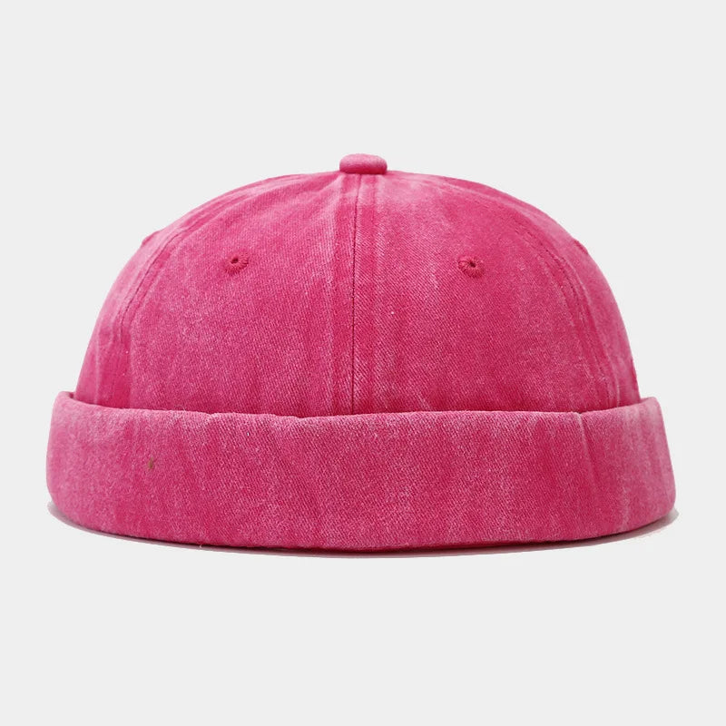 Breathable Cotton Skull Cap - Lightweight Unisex Retro Hat for Men & Women | Hip Hop Dance Beanie Casual Washed Vintage - Colouronova