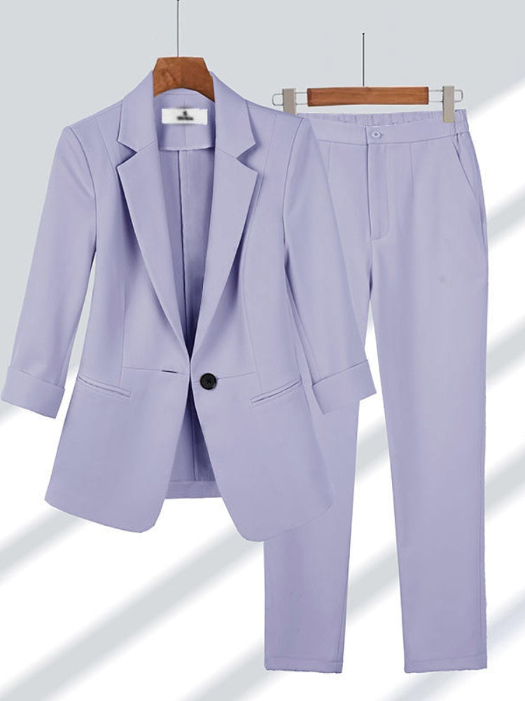 Women's Slim-Fit Professional Suit Set Colouronova