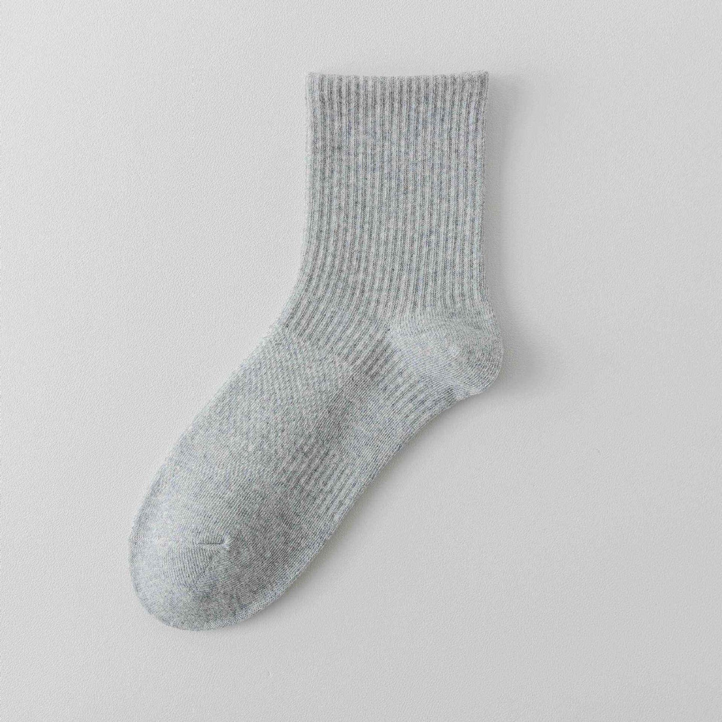 White mid-calf socks