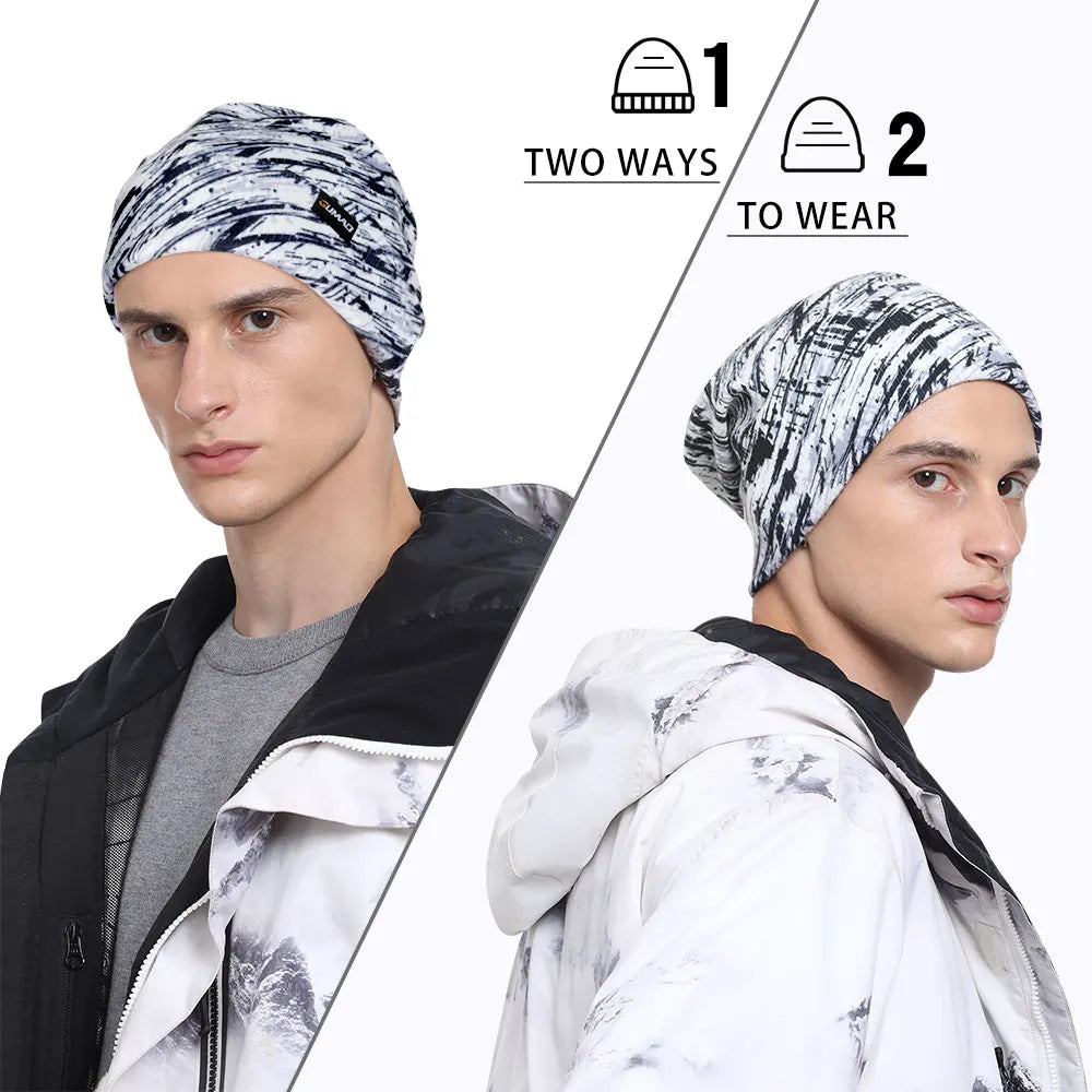 Thermal Knit Hat Soft Windproof Beanie Ear Cover Outdoor Hiking Running Snowboard Sports Autumn Winter Fashions Cap Men Women - Colouronova