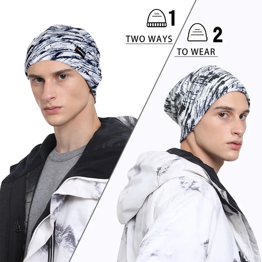 Thermal Knit Hat Soft Windproof Beanie Ear Cover Outdoor Hiking Running Snowboard Sports Autumn Winter Fashions Cap Men Women - Colouronova