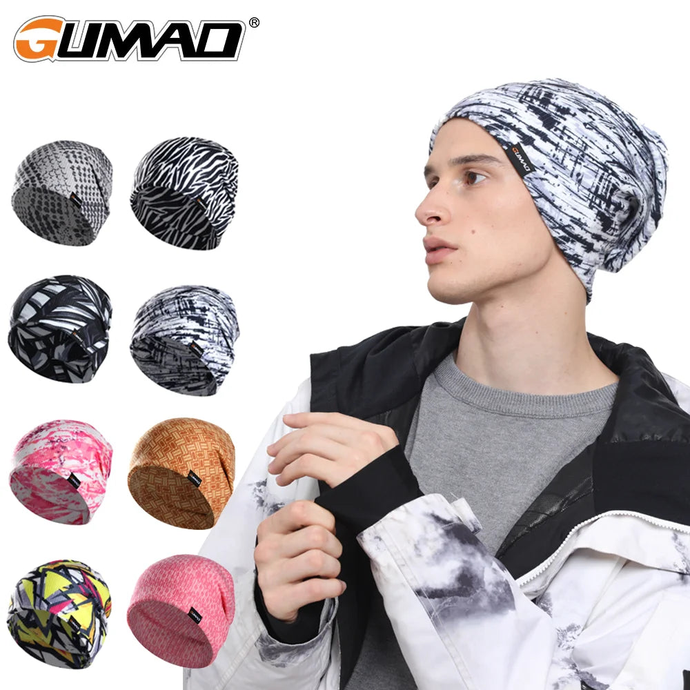 Thermal Knit Hat Soft Windproof Beanie Ear Cover Outdoor Hiking Running Snowboard Sports Autumn Winter Fashions Cap Men Women - Colouronova