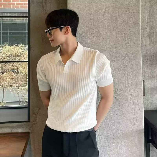 Men's Slim Fit Short Sleeve Polo Shirt