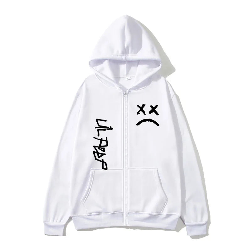 Women's Long Sleeves Lil Peep Zipper Hoodies Female Autumn Winter Zipper Hoodies Men Womens Zipper Hoodies Tracksuits Jogger - Colouronova