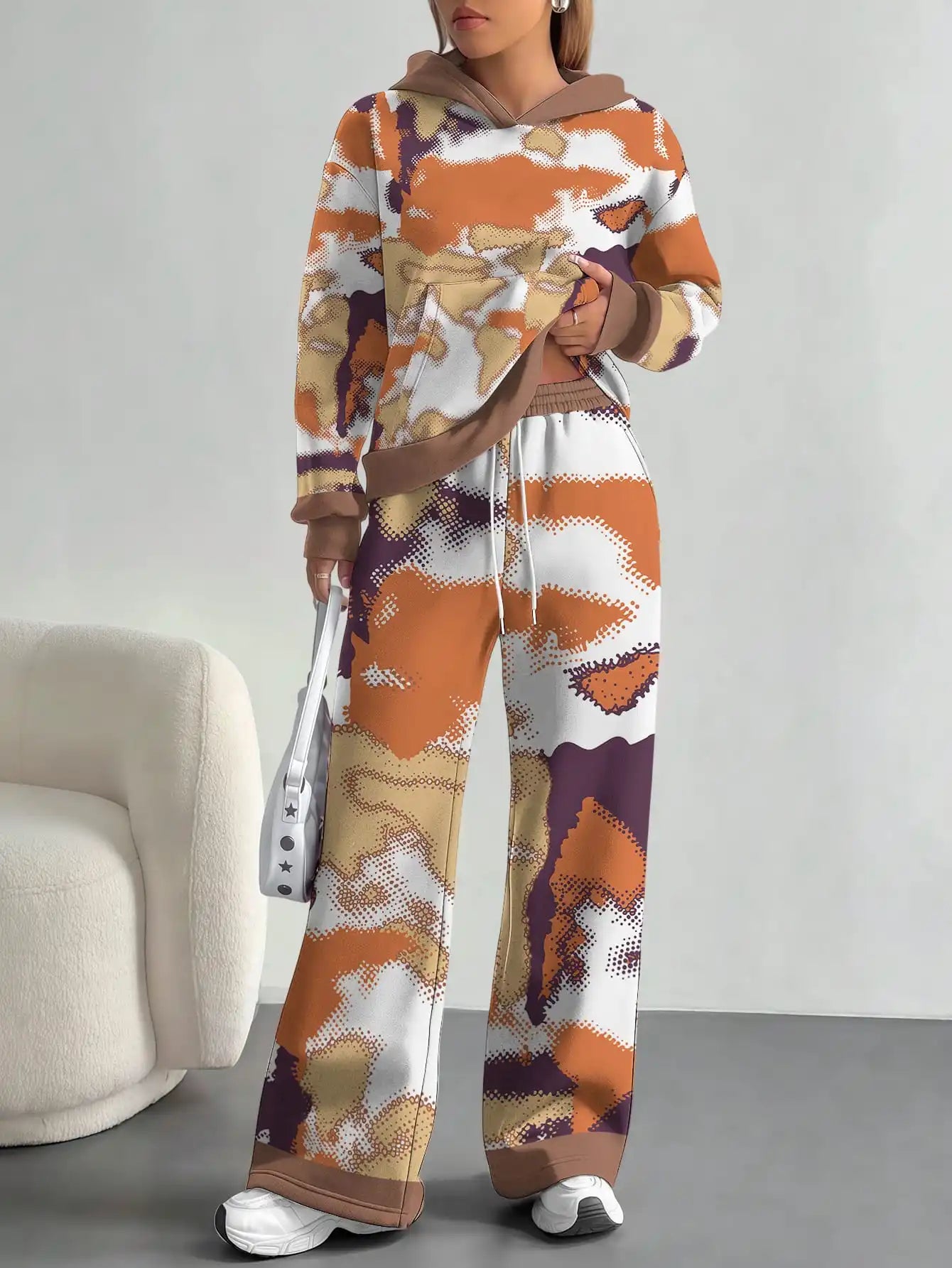 2025 new yellow green camouflage sports style foreign trade comfortable fashion leisure outdoor European and American women's su - Colouronova