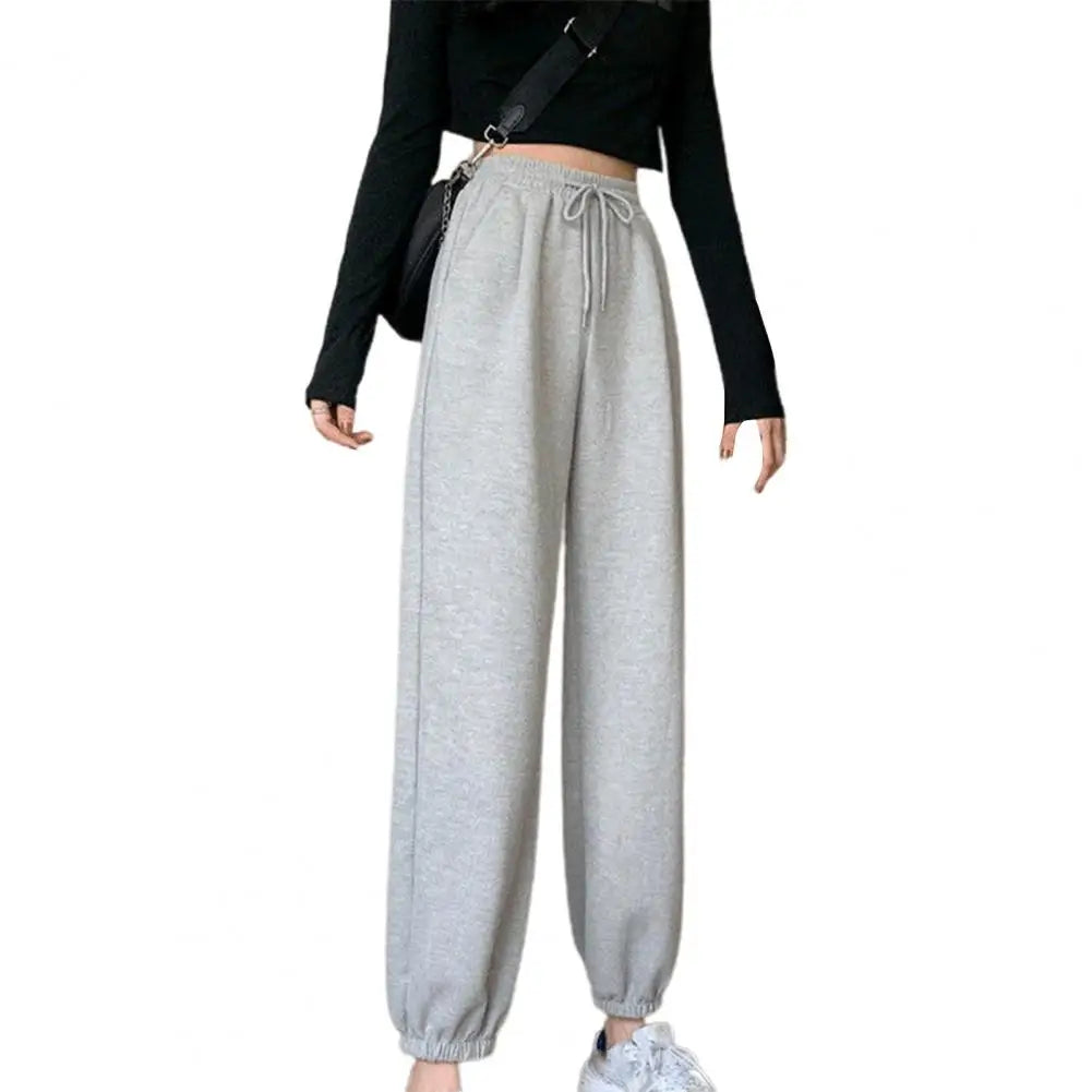 Winter Warm Fleece Pants Women 2023 Lambswool Thick Heavy Cotton Thermal Sweatpants Male Trousers Casual Fashion Men Joggers - Colouronova