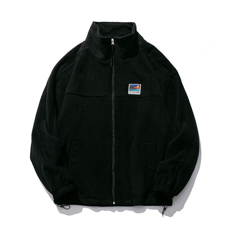 Men's Fleece Stand Collar Casual Jacket Colouronova