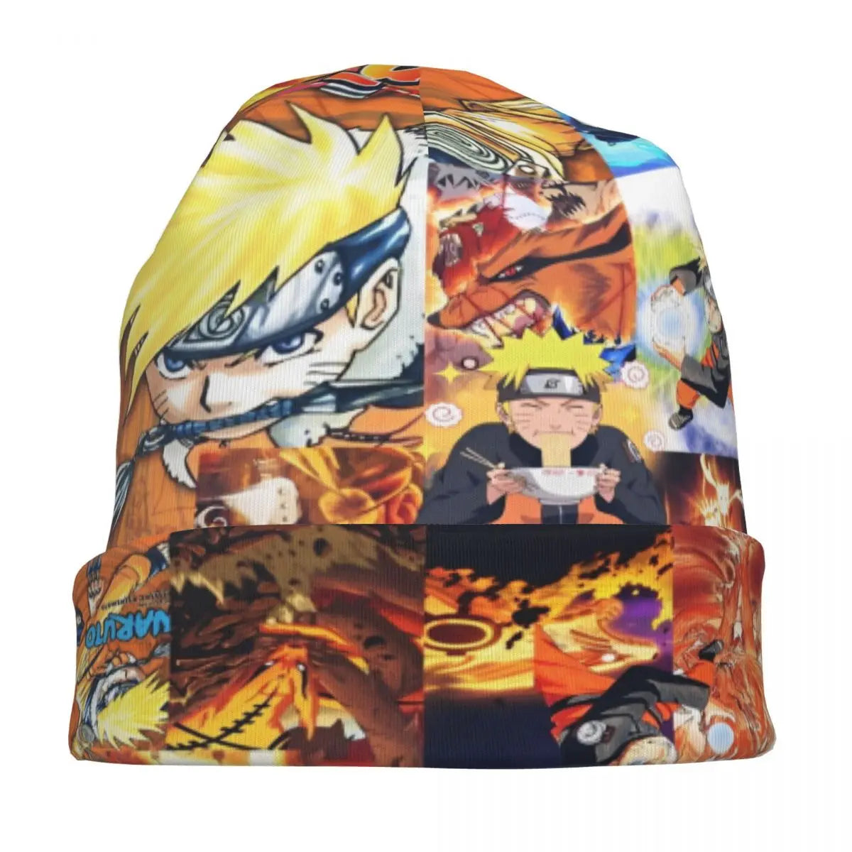 Unisex Chemo Beanie Skullies Narutos Anime Uzumaki Cartoon Outfit Fall Winter Warm Bonnet Knitting Hats - Colouronova