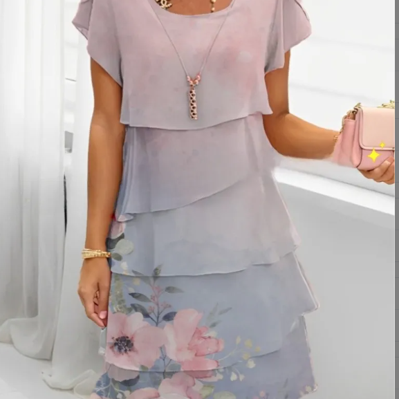 Chiffon dress Colouronova