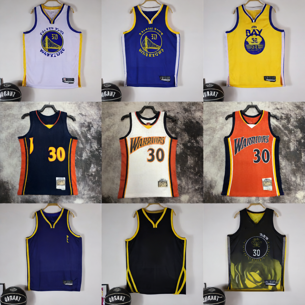 Retro Basketball Jersey Warriors Edition Colouronova