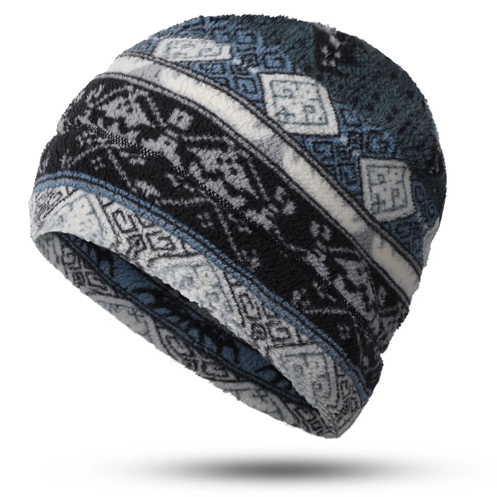 Cold Weather Running Caps Winter Thermal Plush Beanies Windproof Ski Soft Skull Cap Sports Cycling Hiking Camping Slouchy Hats - Colouronova