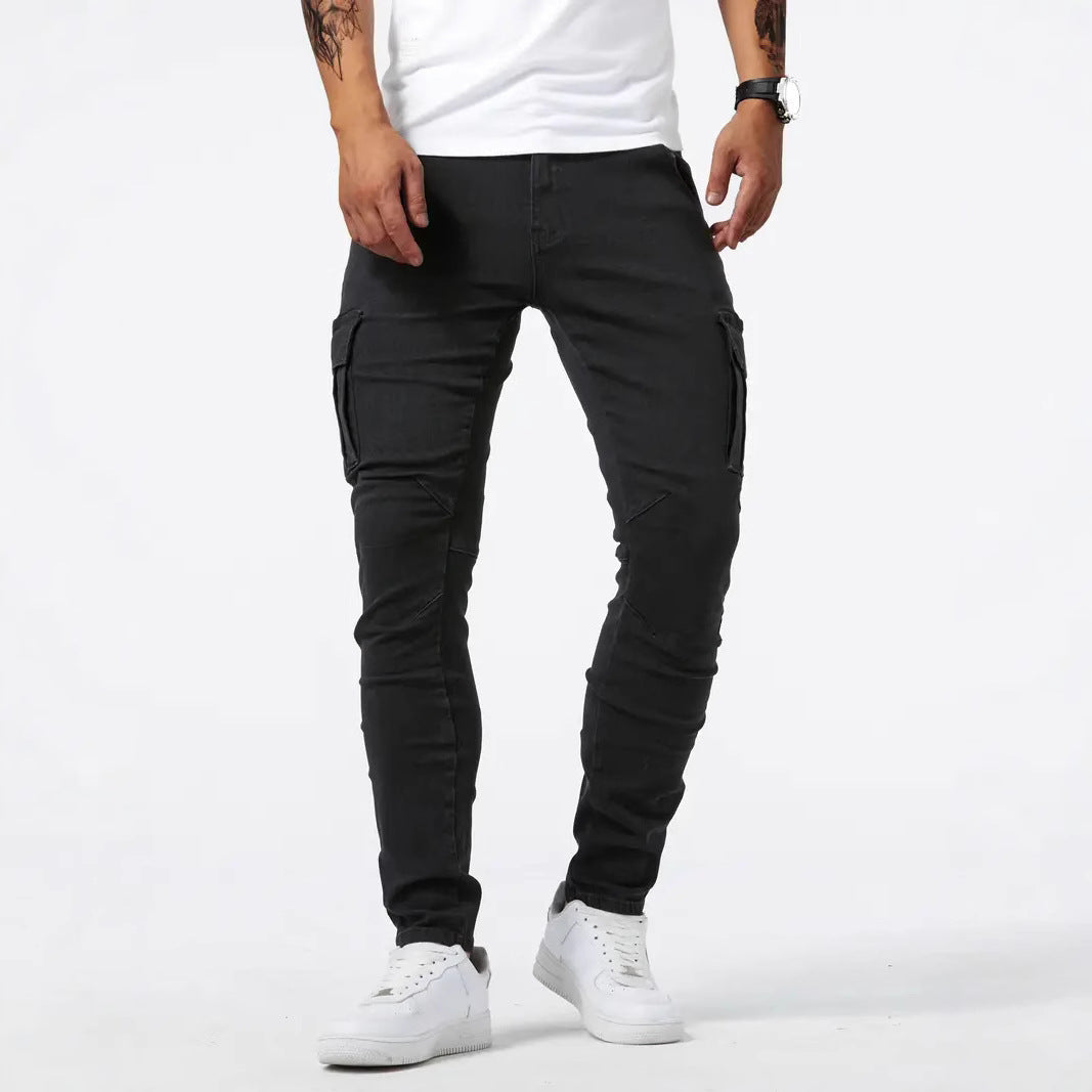 Mens Skinny Jeans with Side Pockets Colouronova