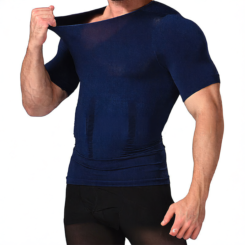 Men's Body Shaping Short Sleeve T-Shirt Colouronova