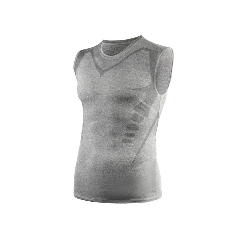 Mens Breathable Sleeveless Sport Vest Colouronova