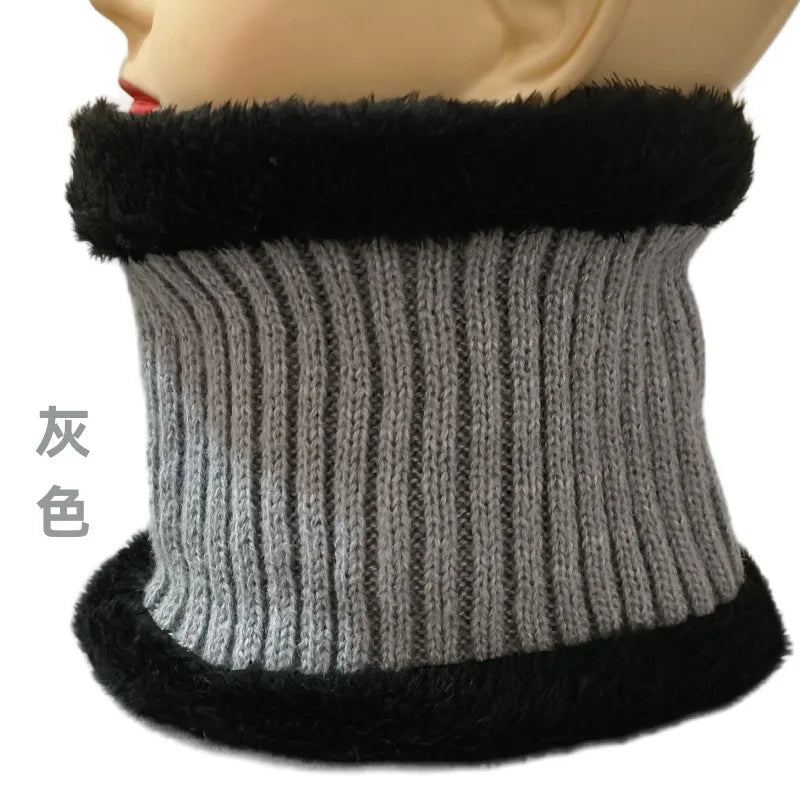 Winter hats for middle-aged and elderly men, providing warmth and protecting the ears. Men's winter wool hats. Thick winter knit - Colouronova