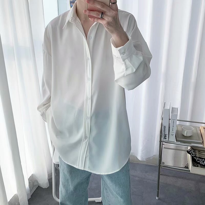 Draped  Long-sleeved Shirt Colouronova