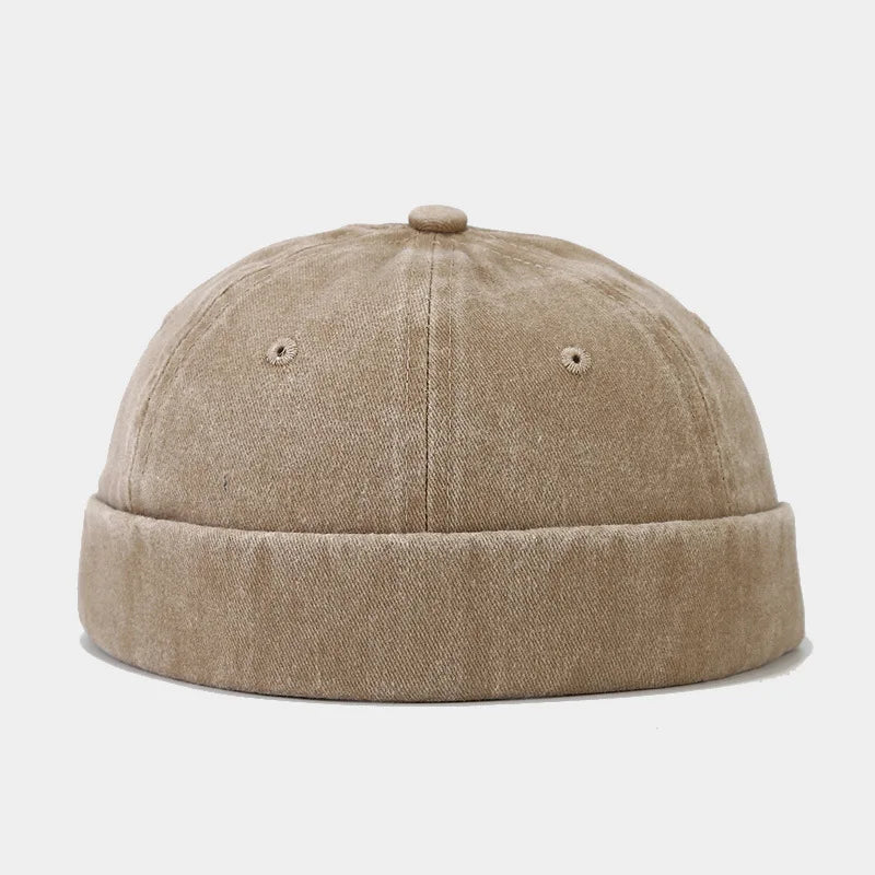 Breathable Cotton Skull Cap - Lightweight Unisex Retro Hat for Men & Women | Hip Hop Dance Beanie Casual Washed Vintage - Colouronova