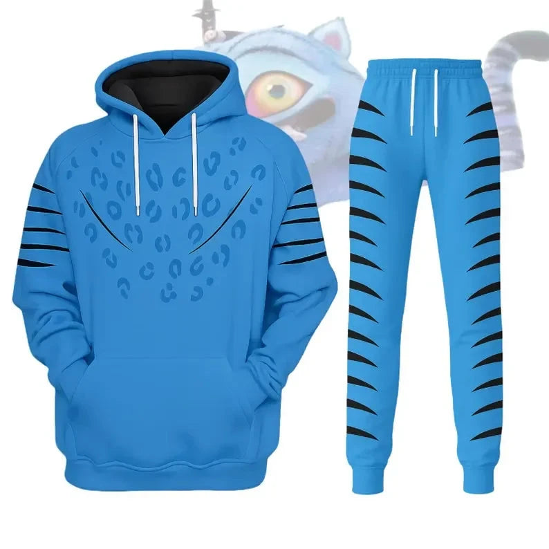 Hot KPop Demon Hunters Cosplay Hoodies Set 3D Print Men Women Anime Sweatshirt Jogger Suit Autumn/Winter jogging 2Pcs Sets Colouronova