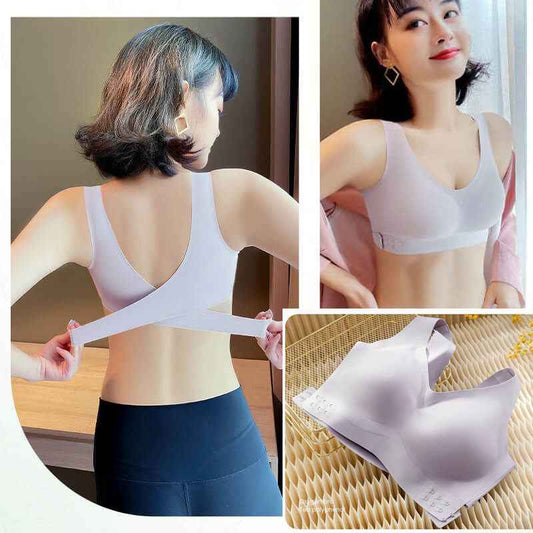 Wire-Free Sports Bra with Push-Up
