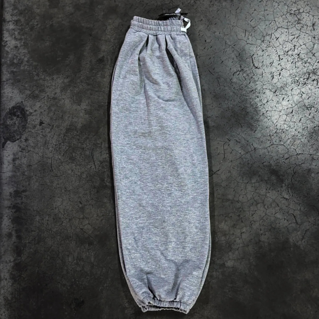 Vintage Solid Fleece Sweatpants Loose Unisex Clothing Casual Classic Gray Wide Leg Warm Trouser Thick Jogger Hip Hop Winter 2025 - Colouronova