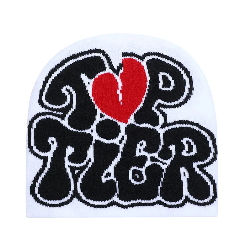 2025 Y2K Letter Knitted Winter Autumn Beanie Cap Men Women Kanye Beanies Gorras Hombre Top Keep Warm Hat Ear Hats Wool Hip Hop - Colouronova