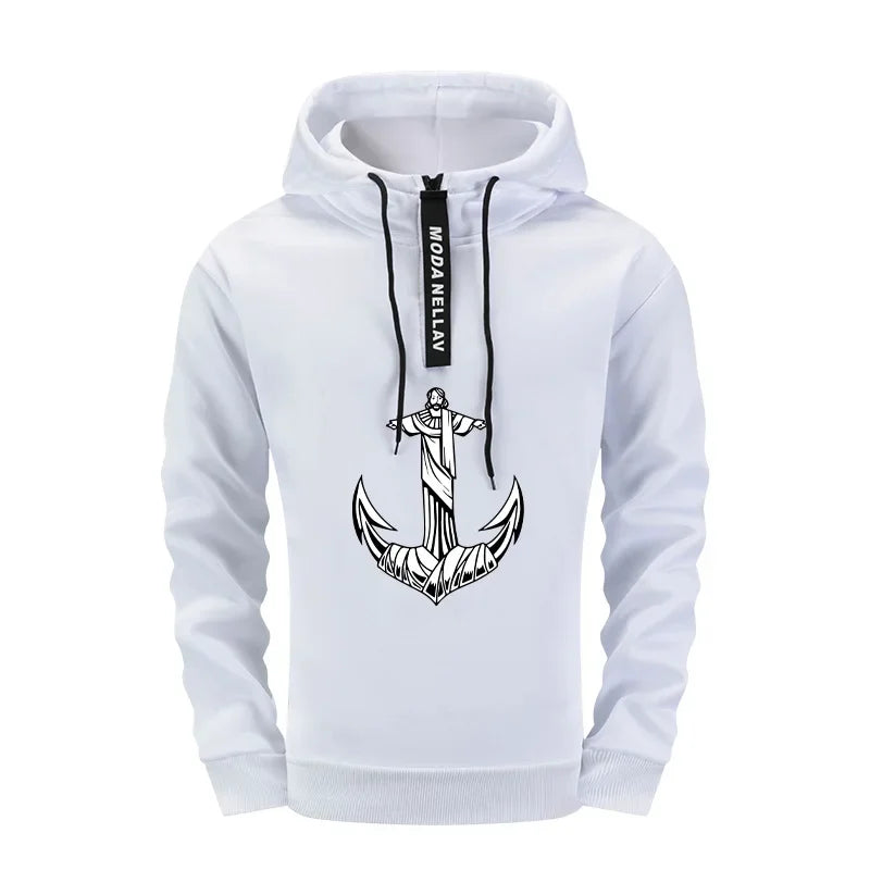 Jogging Hot Sale Autumn Winter Casual Men's Tracksuit Hooded Outdoor Daily Sports Single Piece Sweatshirt And Sweatpants Comfort - Colouronova