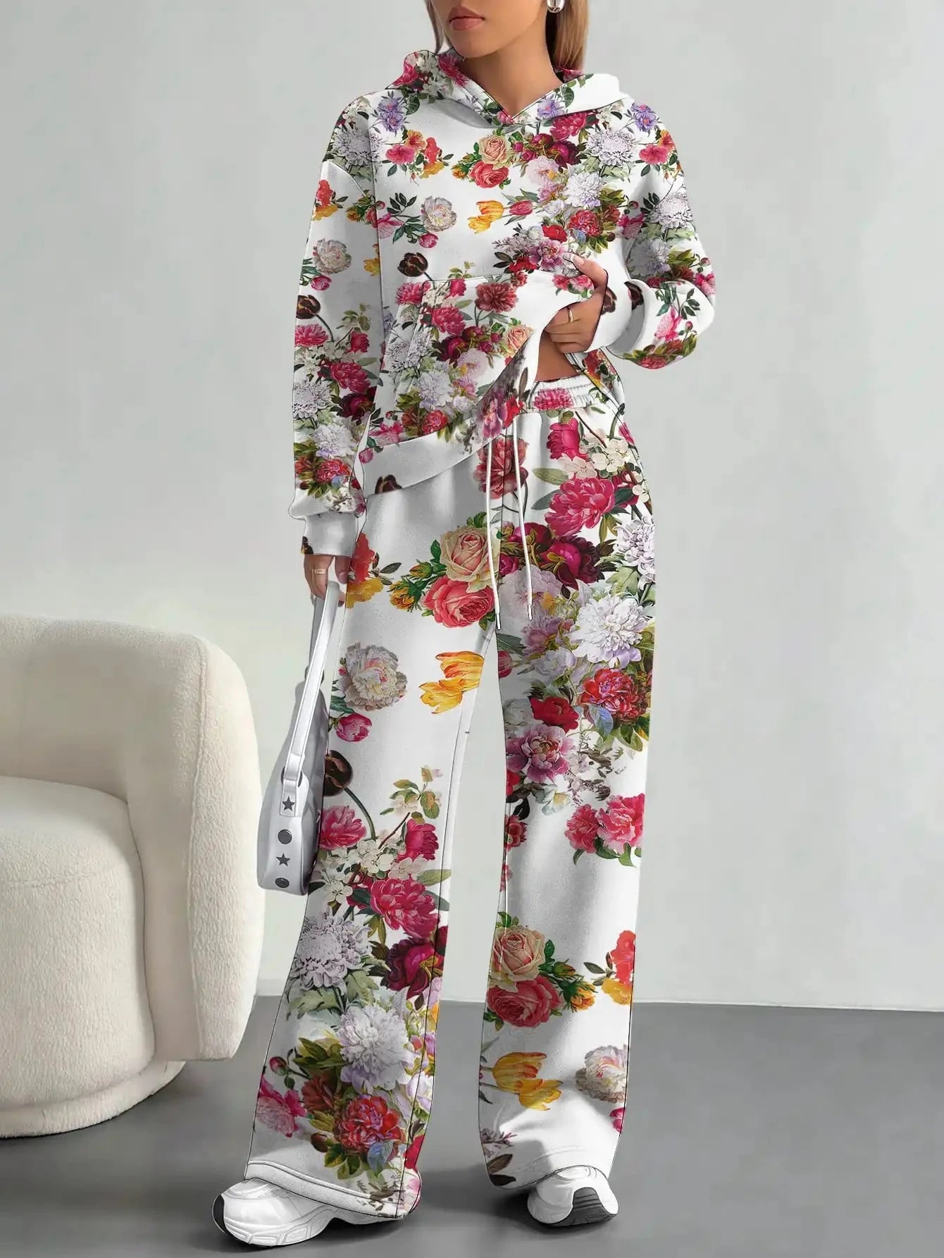 Retro ethnic style foreign trade 2025 floral pattern new hot style autumn and winter new fashion casual European and American Colouronova