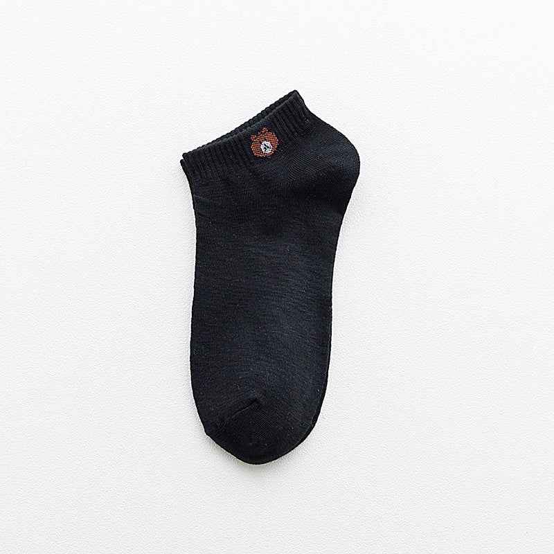 Boat socks bear ankle socks