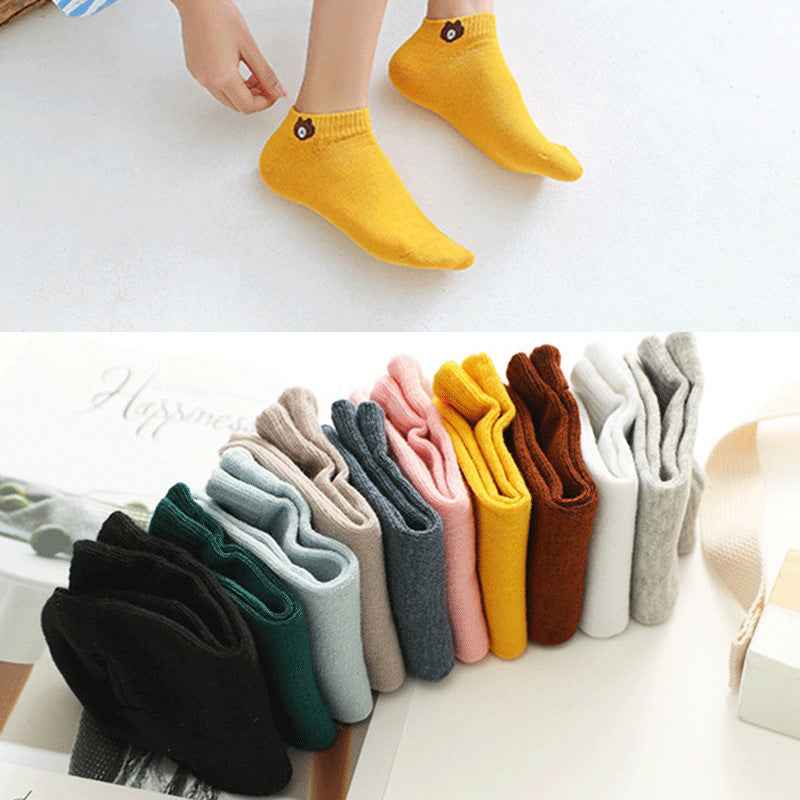 Boat socks bear ankle socks