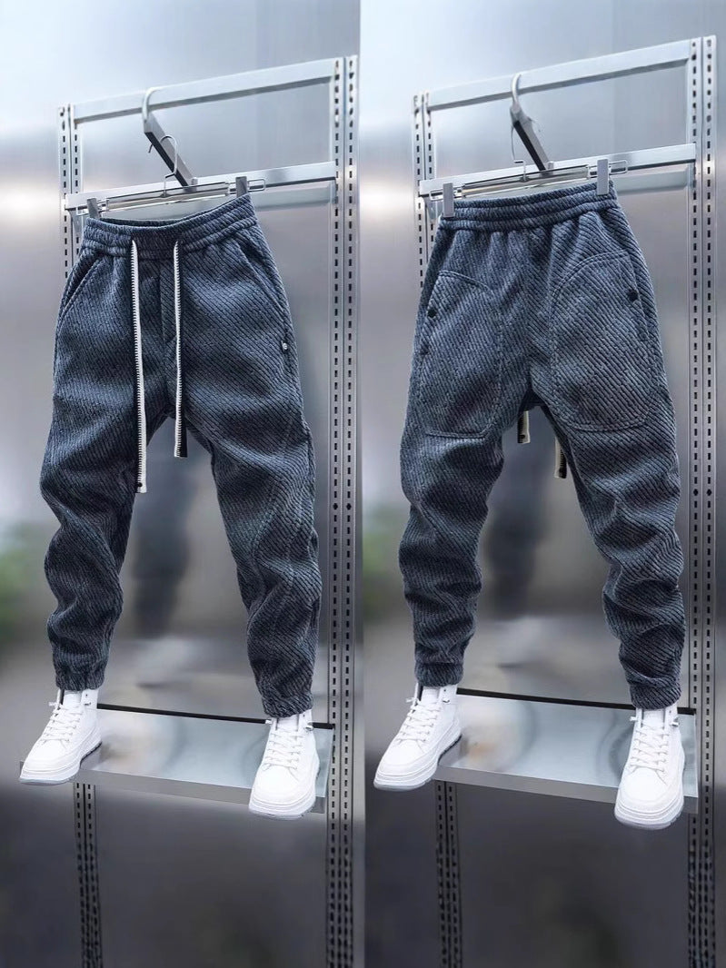 Chanel Style Striped Sweatpants Men Loose Casual Trousers Colouronova