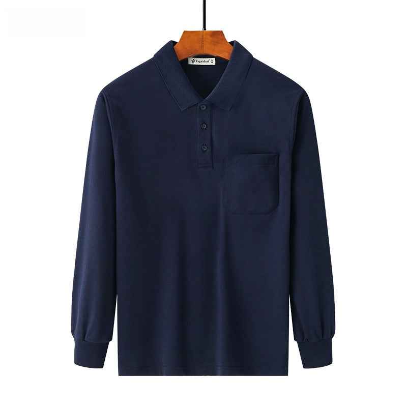 Pure cotton thick long-sleeved t-shirt