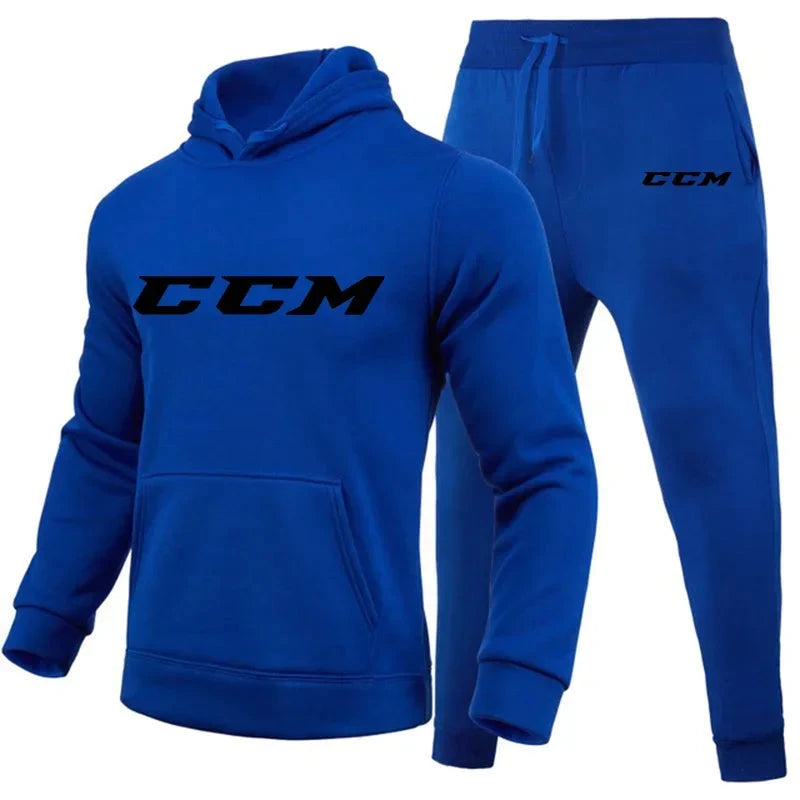 Men's Warmth-Enhanced Thick Sports Outfit Set - High-Quality Casual Long-Sleeved Sports Outfit - Jogging Pants - Men's Sports Ou Colouronova