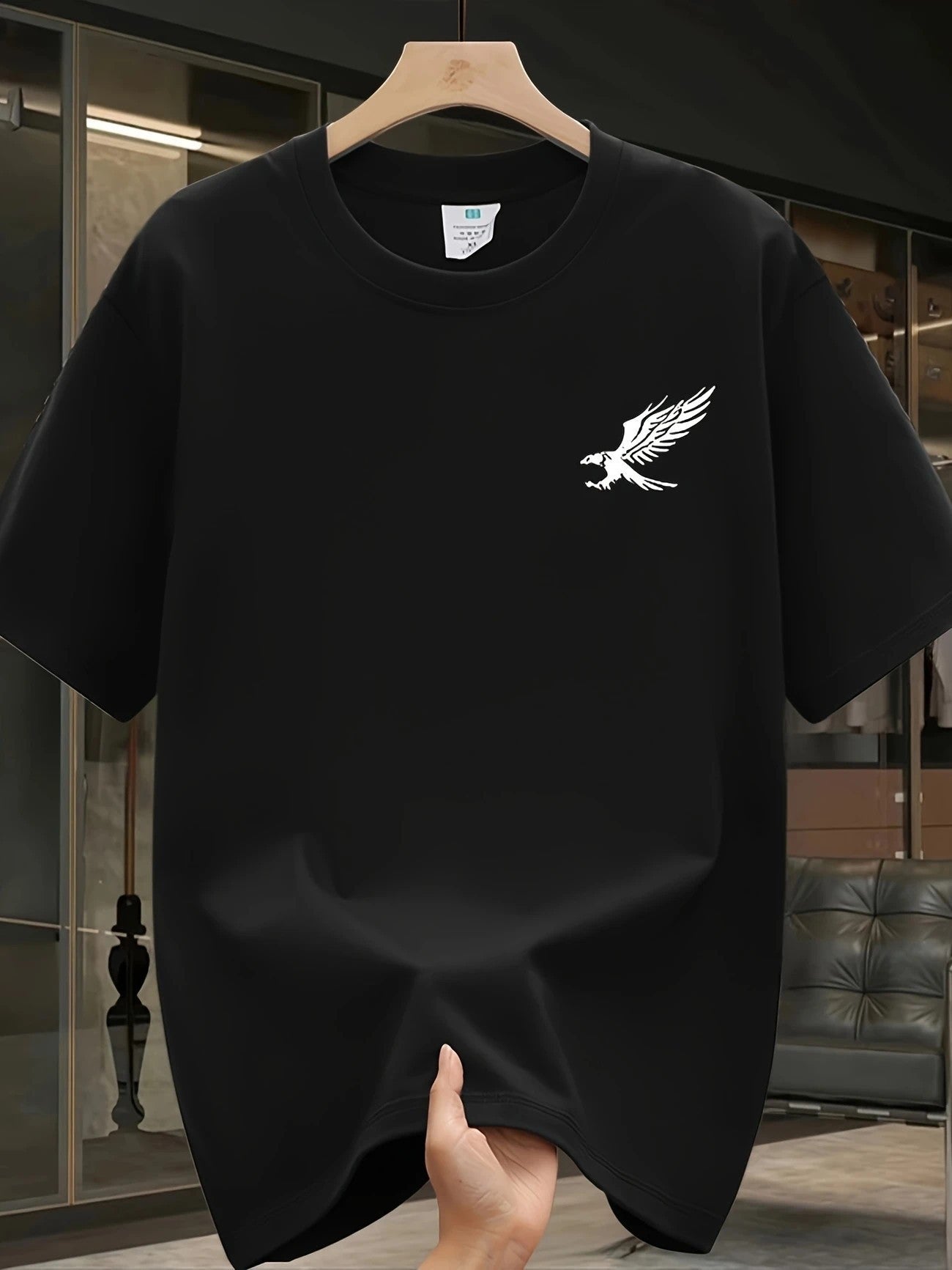 Men's Mesh Print Casual T-Shirt Colouronova