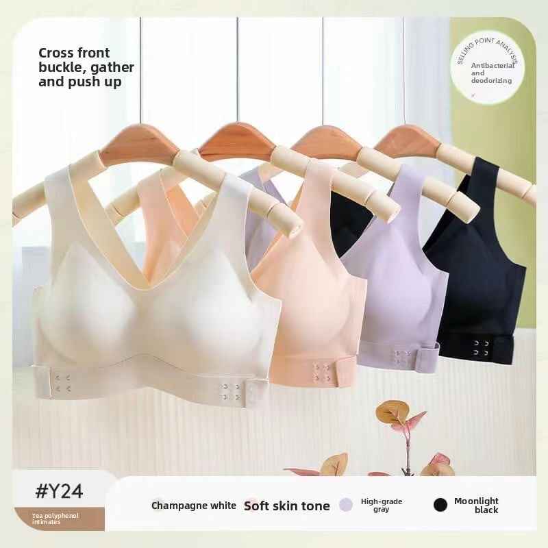 Wire-Free Sports Bra with Push-Up
